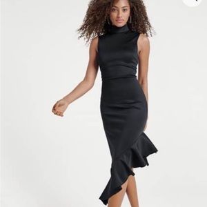 Assymetrical ruffle dress